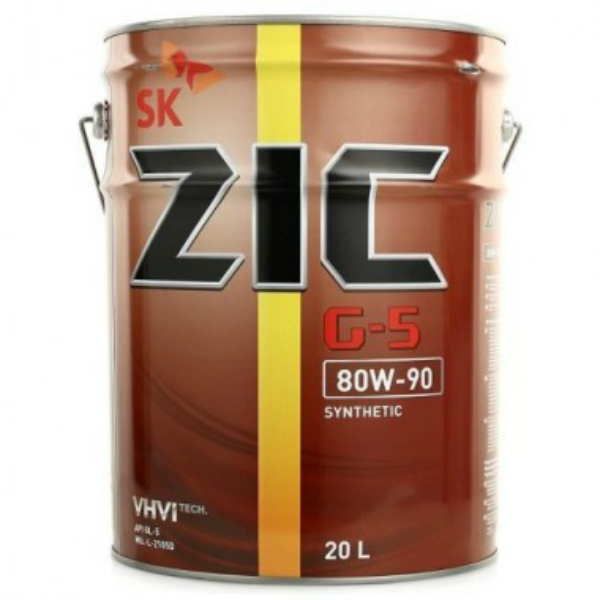 Трансмиссионное масло Zic G-5 80w90 синтетическое (20 л)